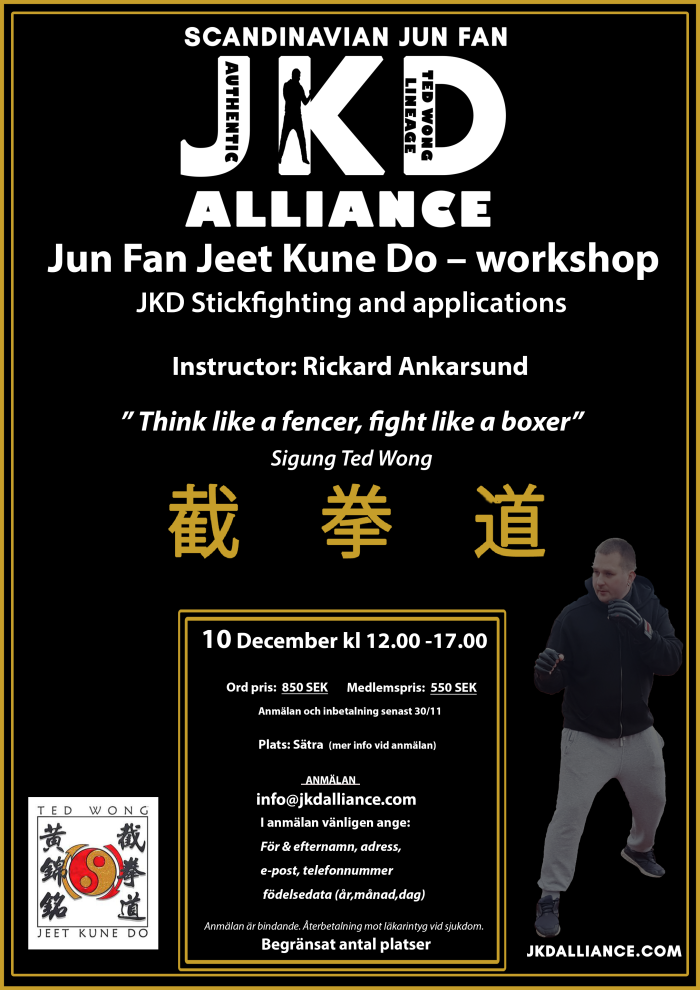 JKD Stickfighting - Workshop-poster_sifu_RickardAnkarsund Dec 2022_01